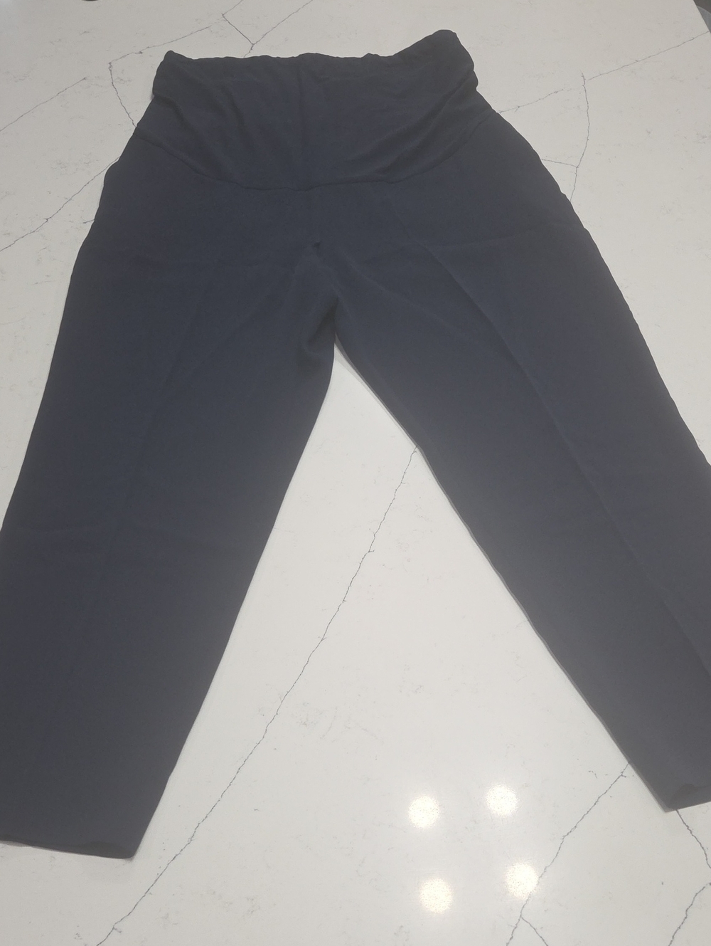 Maternity J. Crew Black Cropped Pull-On Pants Sz14 New With Tag